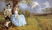 Thomas Gainsborough Mr. and Mr.s Andrews Sweden oil painting reproduction